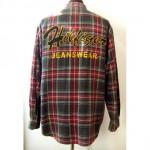 TOMMY HILFIGER バック刺繍チェックシャツ　メンズ M