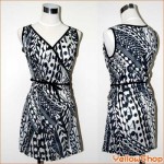 【2,480円】ノースリーブチュニックワンピース（モノトーン）